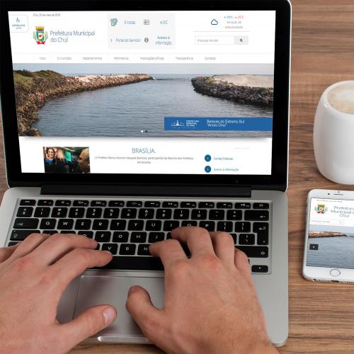 Site da Prefeitura de Chuí - RS
