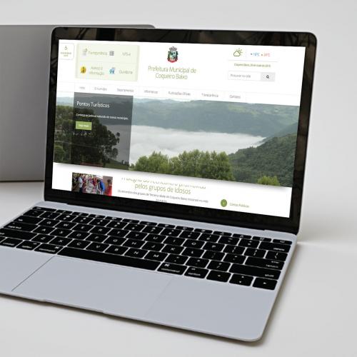 Site da Prefeitura de Coqueiro Baixo - RS